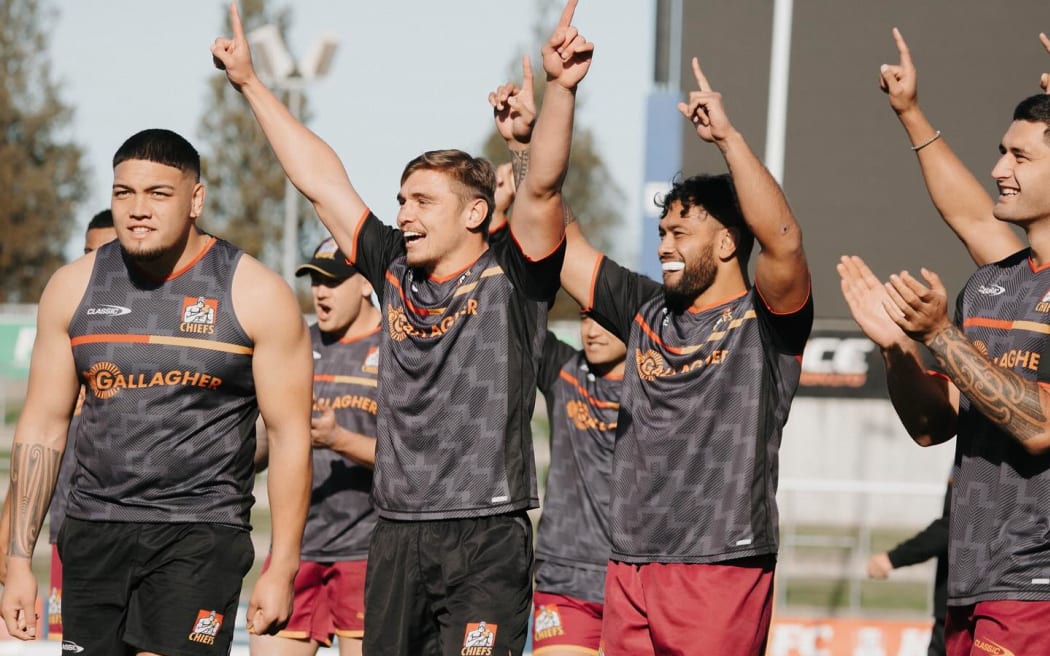 Chiefs players round off their preparation for the final. Photo: Chiefs