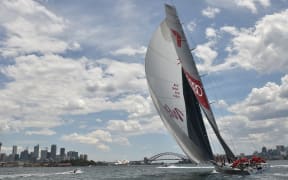 Sydney to Hobart favourite Wild Oats XI on Sydney Harbour.