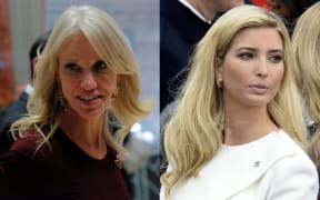 Kellyanne Conway, left, has been "counseled" by the White House after telling people to "Go buy Ivanka's stuff".
