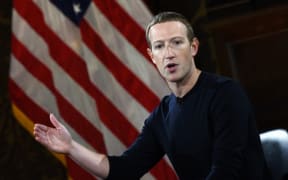 (FILES) In this file photo Facebook founder Mark Zuckerberg speaks at Georgetown University in a 'Conversation on Free Expression" in Washington, DC on October 17, 2019.