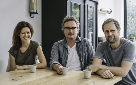 Laura Harper Hinton, Miles Kirby and Chris Ammermann, business partners of Caravan restaurant in London