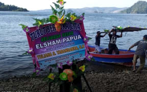 Tribute paid to Papuan human rights defender Yuliana Yabansabra as she was buried in her village of Kendate, near Depapre in Papua, 22 August, 2020.