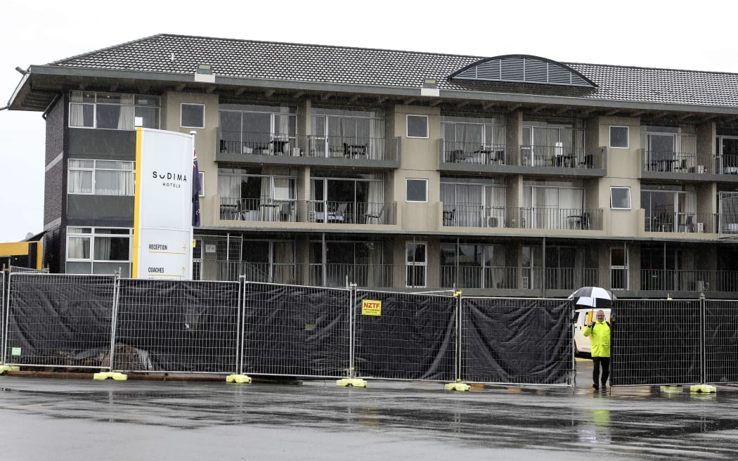 The Sudima Hotel in Rotorua, a managed isolation facility.