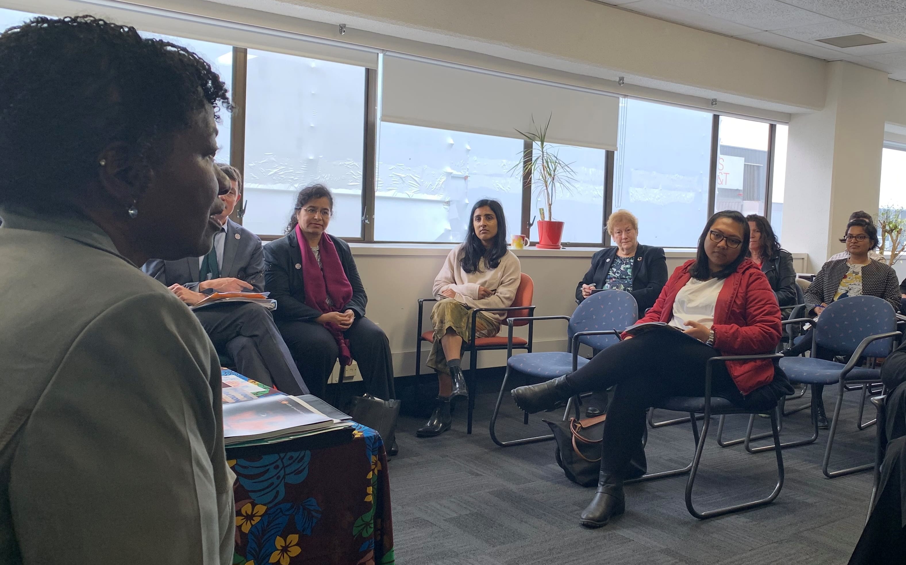 Dr Natalia Kanem meets members of Family Planning in New Zealand.