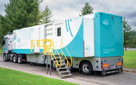 The Mobile Health Group's mobile imaging unit.