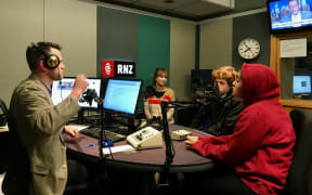 Te Kura Kaupapa Maori o Puau Te Moananui-a-kiwa students Hilda-Rose Strickland and Zach Armitage Rama-Manga talk to Alex Perrottet in the RNZ Auckland studio.
