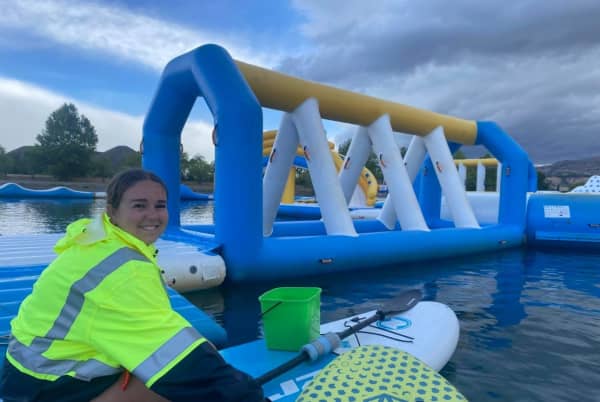 Abbey Bisset at Kiwi Water Park.