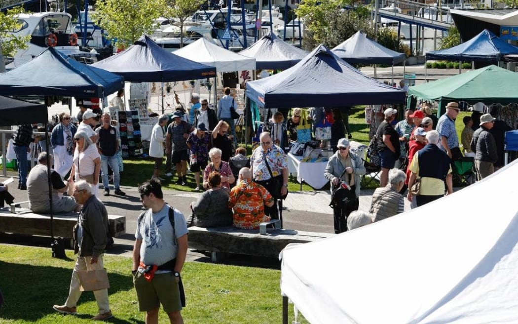 The Marlborough town of Picton is busy on Wednesday with a cruise ship, with thousands of passengers, docked in town.