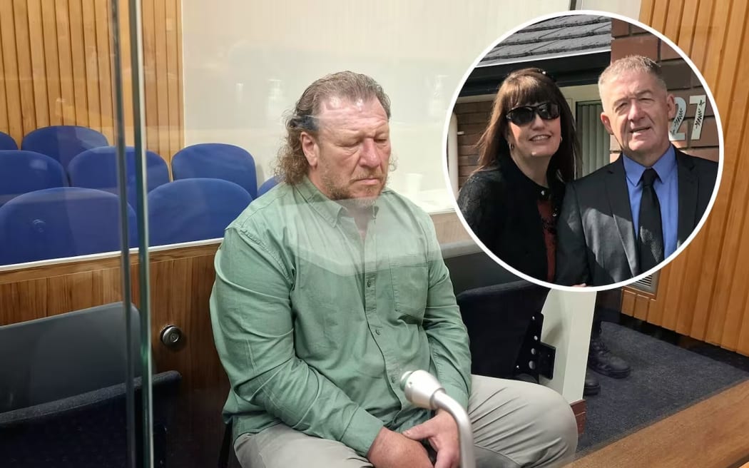 Mark Kimber's name suppression lapsed at the conclusion of a two-week trial, in which he was convicted on two charges of manslaughter over the deaths of Karen and Geoffrey Boucher.