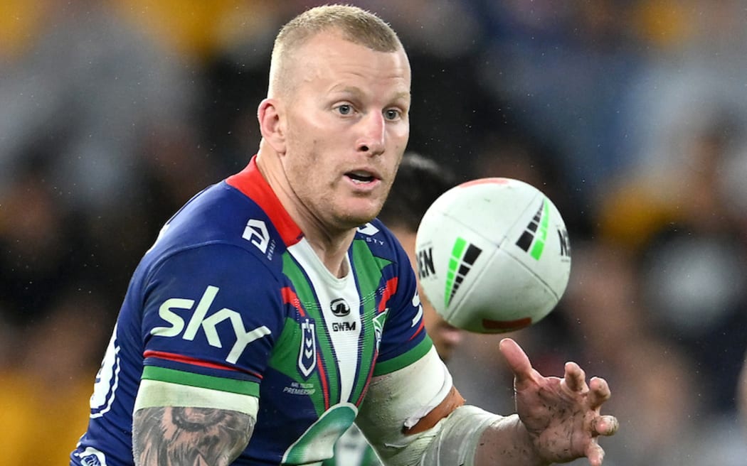 Mitchell Barnett for Warriors v Cowboys, Magic Round, NRL.