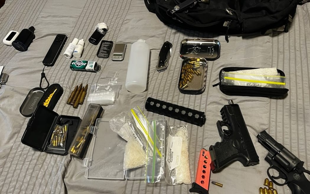 Some of the illegal firearms found by police during 
Operation Black Onyx.