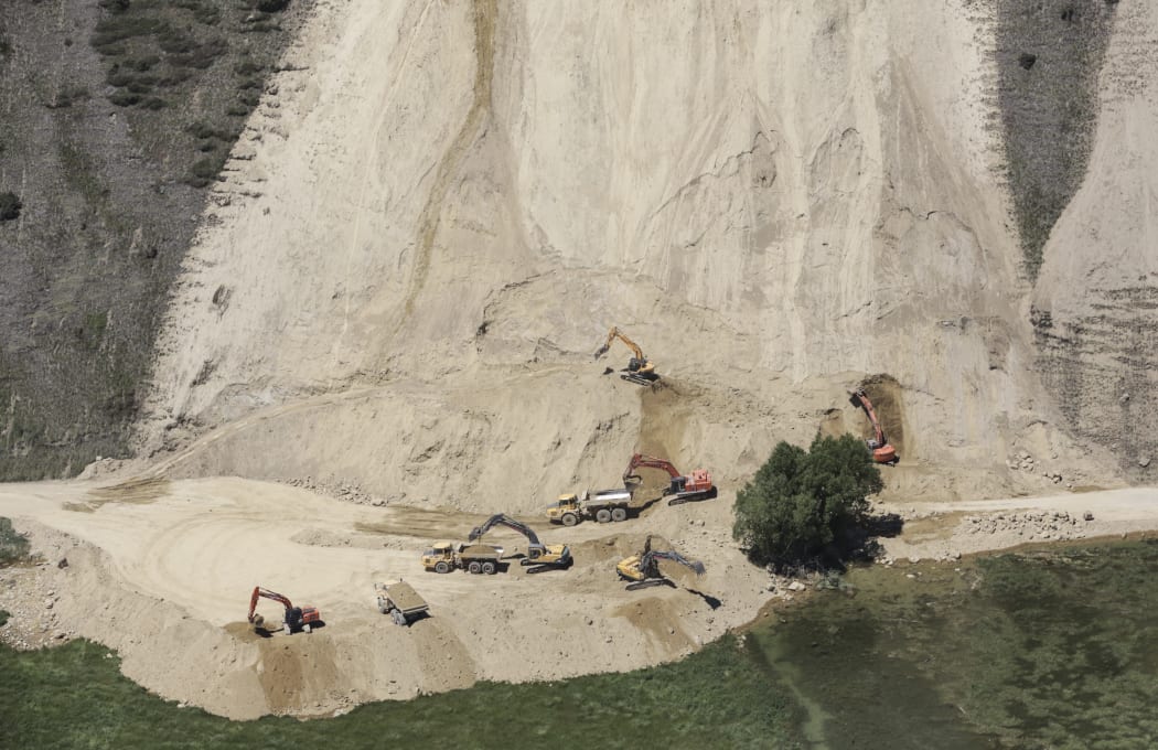 Earthquake - road damage, state highway 1 south of Kaikoura