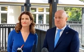 Nicola Willis and Christopher Luxon.