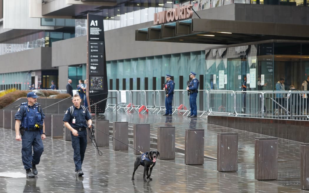 Increased security on 1st day of Brenton Tarrant's sentencing - Christchurch High Court