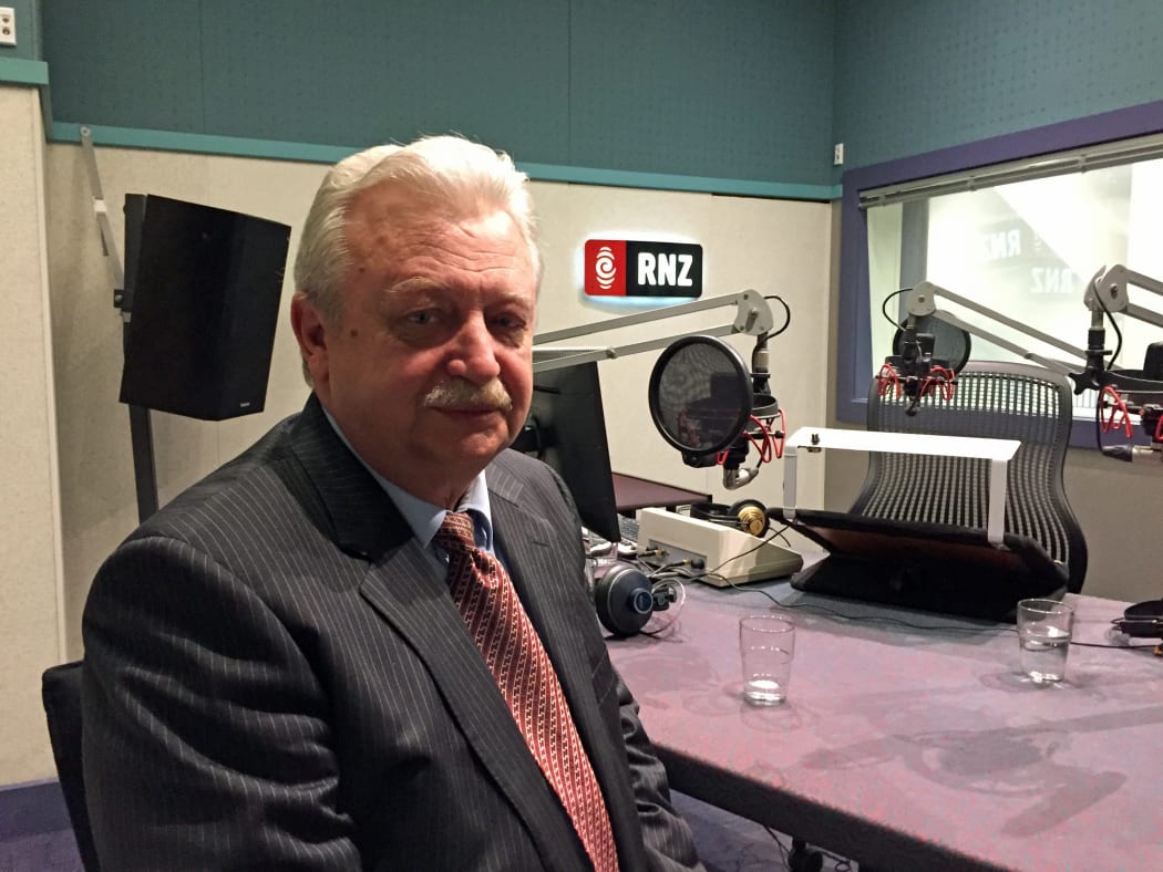 Russia's ambassador to New Zealand, Valery Tereshchenko, in RNZ's Wellington studio.