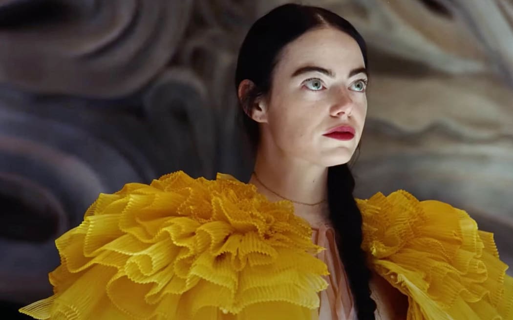 Poor Things (2023) directed by Yorgos Lanthimos, starring Emma Stone.