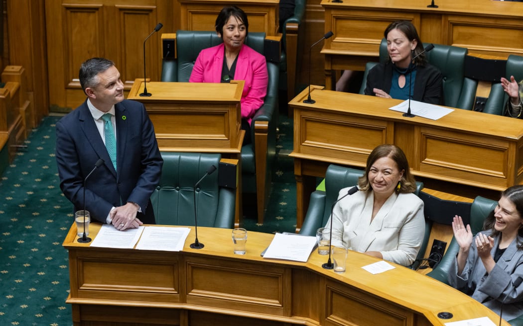 Retiring Green Party MP James Shaw delivers his valedictory speech.