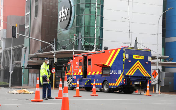 Cordons around SkyCity.