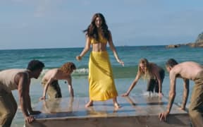 A screengrab from Lorde's new single called 'Solar Power'.