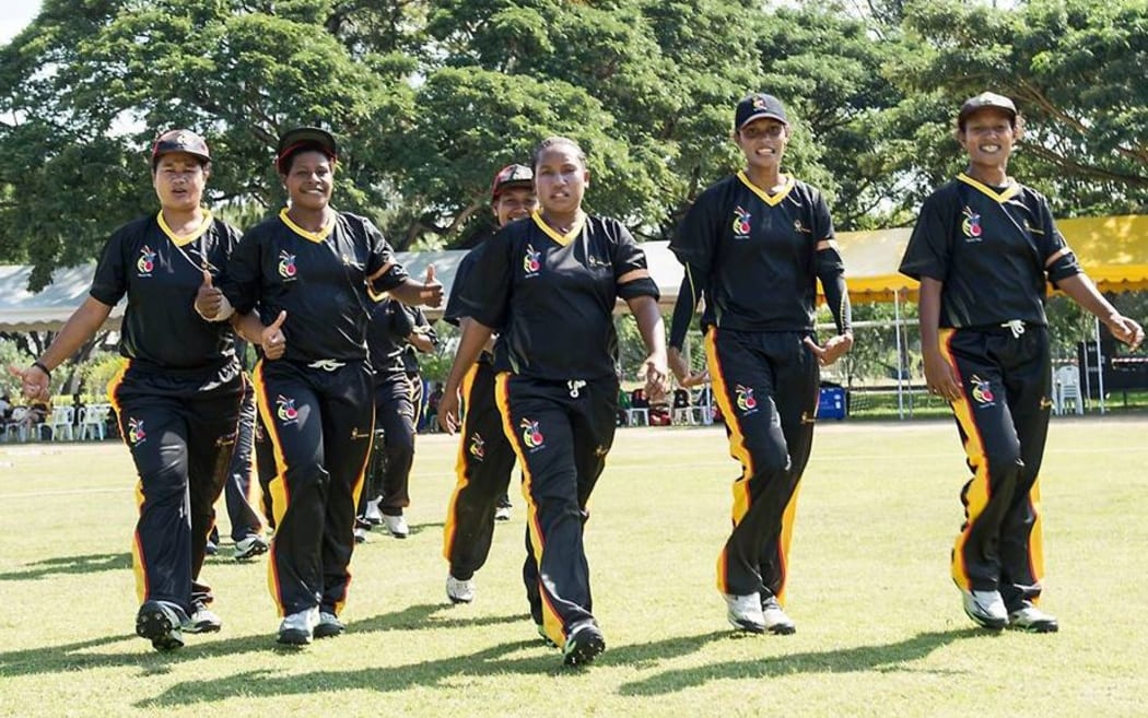 The PNG Lewas at the World T20 Qualifier in Thailand.