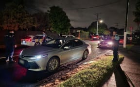 A major police operation underway in the Auckland suburb of Pakuranga on 2 June 2022.