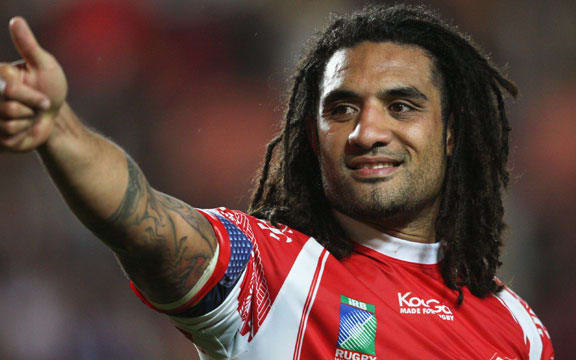 Tongan rugby player Hale T-Pole in 2012