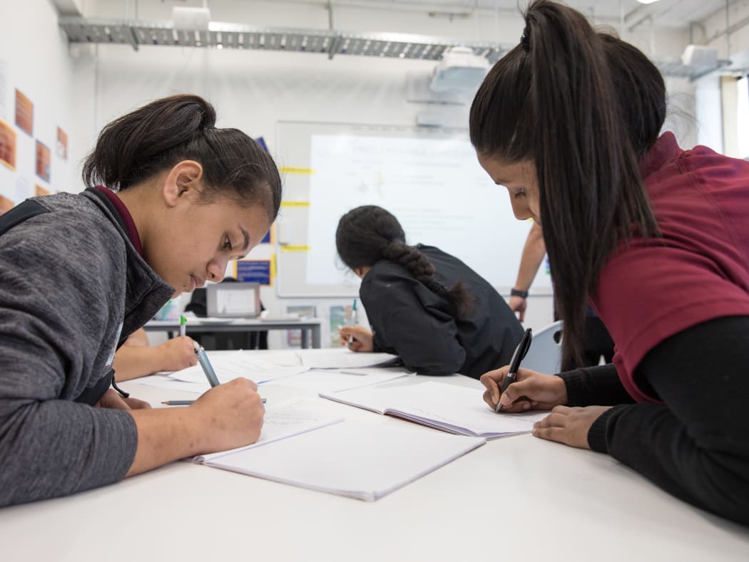 Students at Pacific Advance Secondary School. Note only use identifying pictures for stories about PASS - only non-identifiying pictures may be reused.