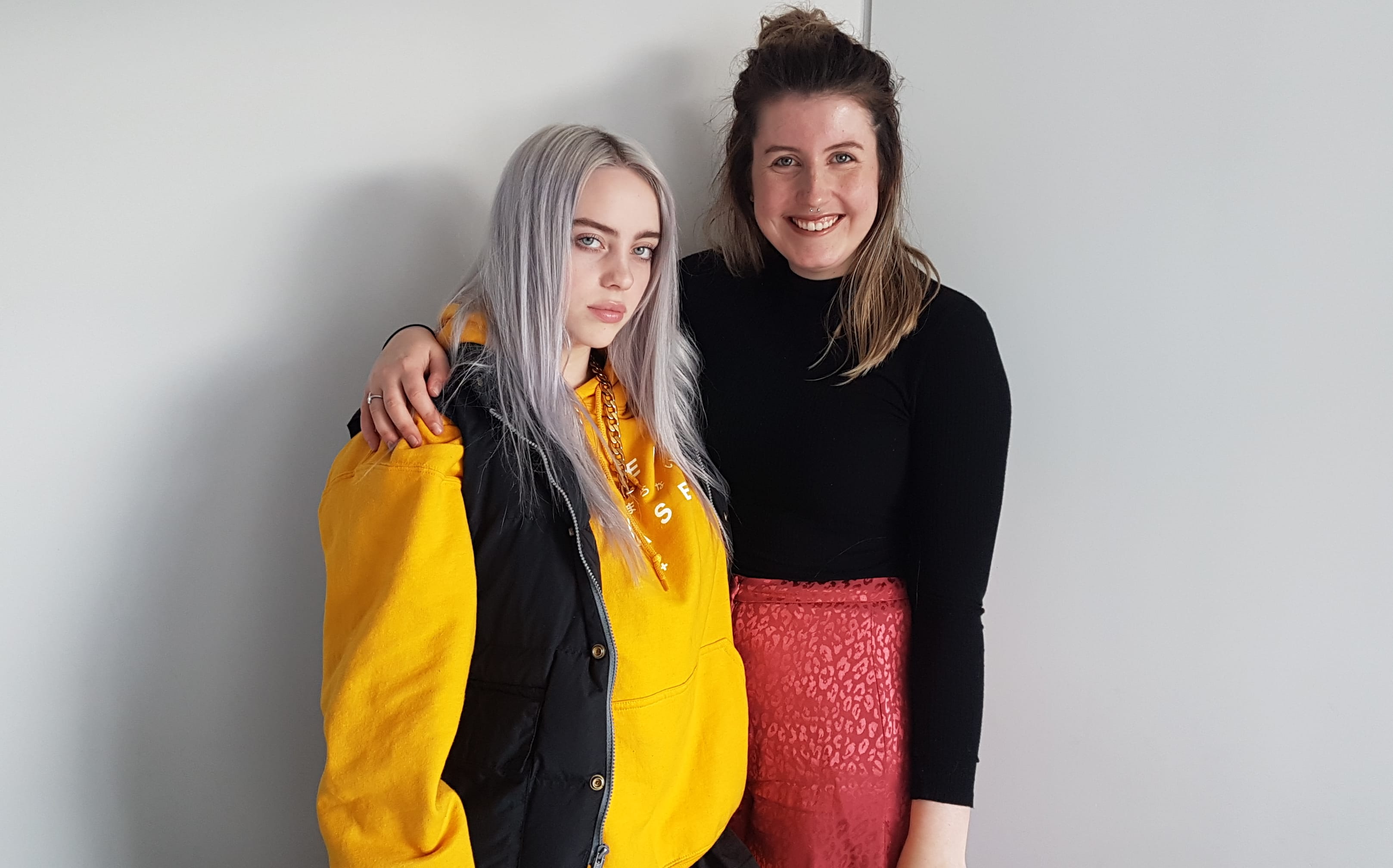 Billie Eilish with Kate Robertson