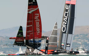 Emirates Team New Zealand battled it out against Oracle Team USA but lost the series.