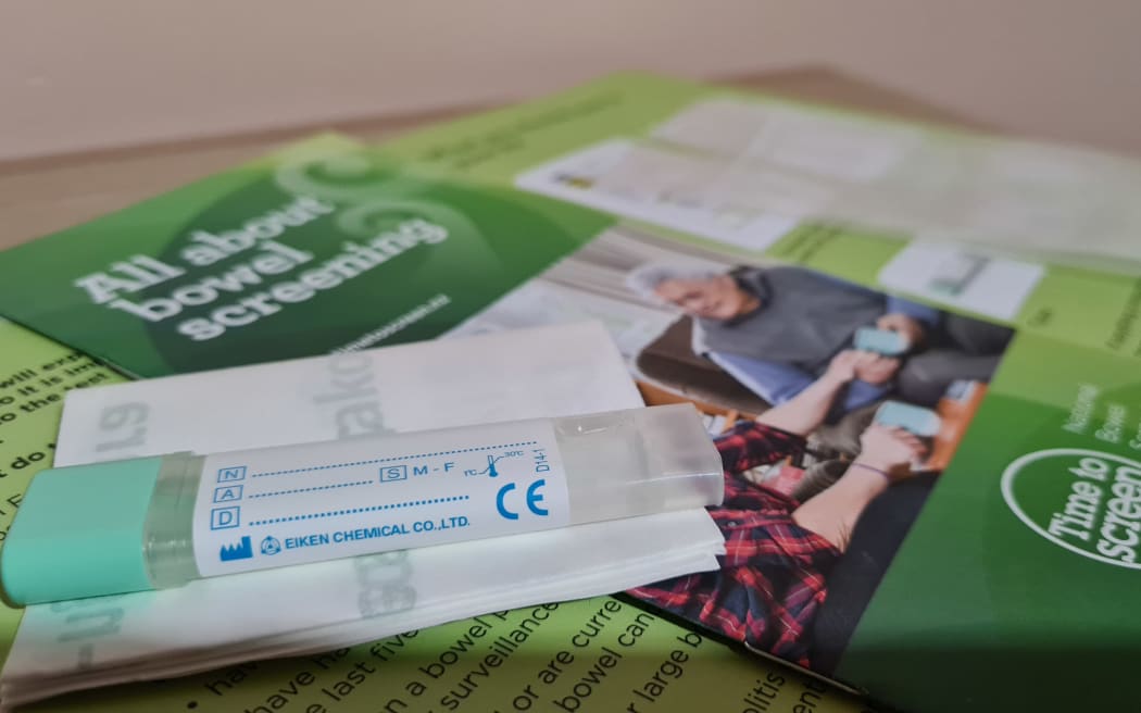 Bowel screening test kit.