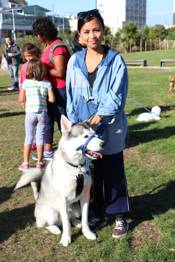 Kisa Basabas and her dog Rambo