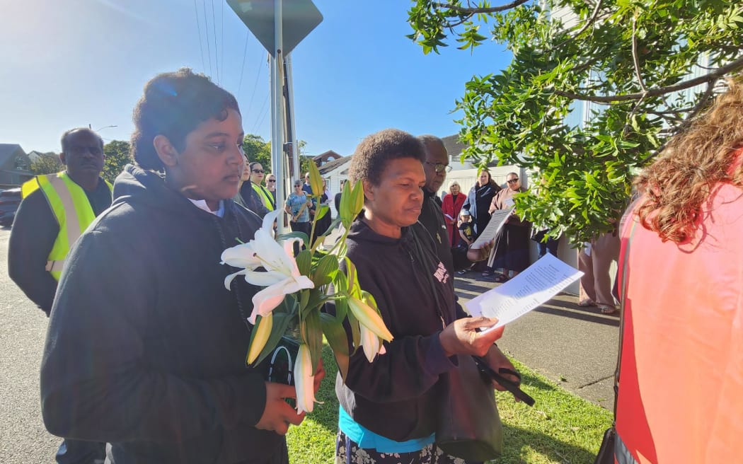 Vigil for Kyle Whorrall in Auckland who was attacked at an Auckland bus stop