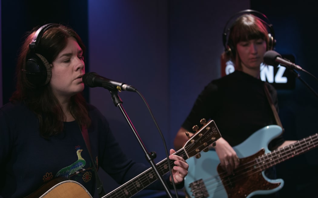 Tiny Ruins live in the RNZ Auckland studio for NZ Live