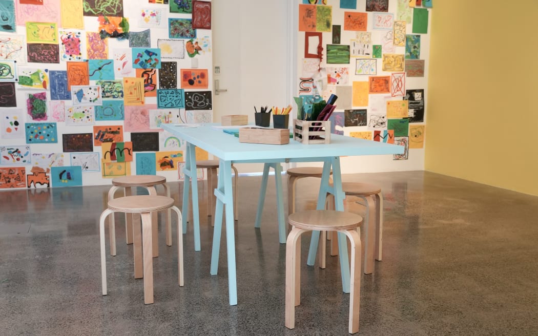Installation view, Squiggla Making Space, Te Uru, 2024.