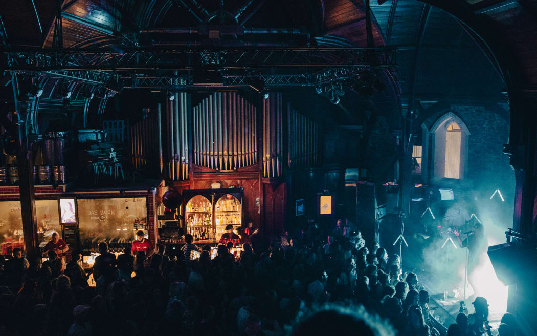Ladi6 performs at The Church in Ōtautahi.