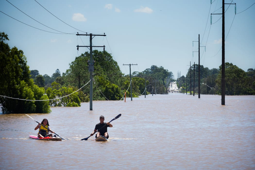 Logan River, near Logan city south of Brisbane, remained heavily flooded on Saturday after peaking at 15m on Friday in the worst flooding in the city's history.