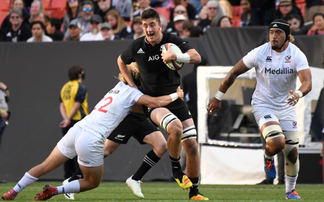 Josh Lord playing against the USA.