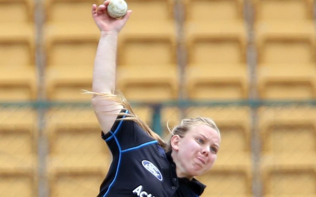 White Ferns newcomer Leigh Kasperek.
