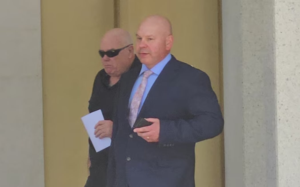 Colin Sinclair (left) and his lawyer Damon Pica appeared in Mildura Magistrates' Court on Tuesday.