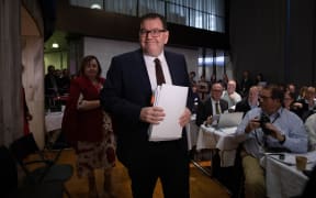 Finance Minister Grant Robertson before announcing Budget 2023.
