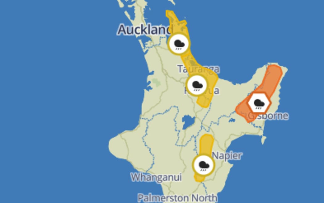 MetService warnings and watches for 31 October, 2023.