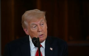 US President Donald Trump speaks about investing in America at the White House in Washington, DC, on 30 April 2025.