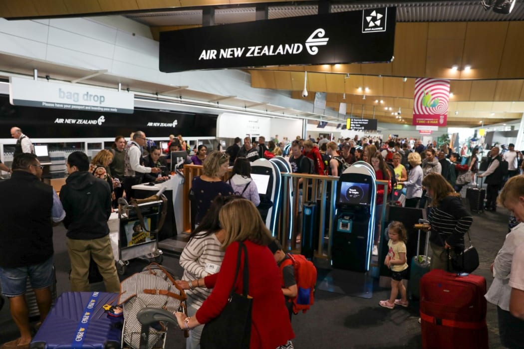 Passengers waiting at check-in were told they faced indefinite delays.