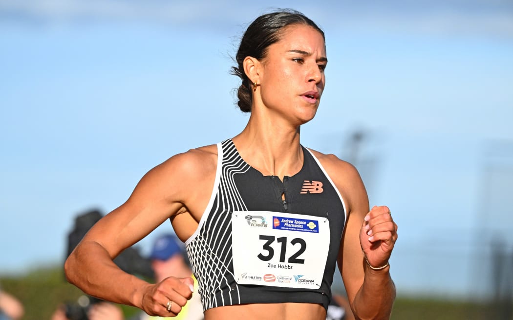 New Zealand sprinter Zoe Hobbs.