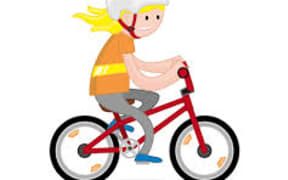 Child cyclist