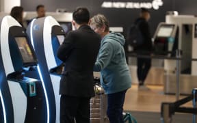 Auckland Airport on Monday as the Trans-Tasman bubble opens.