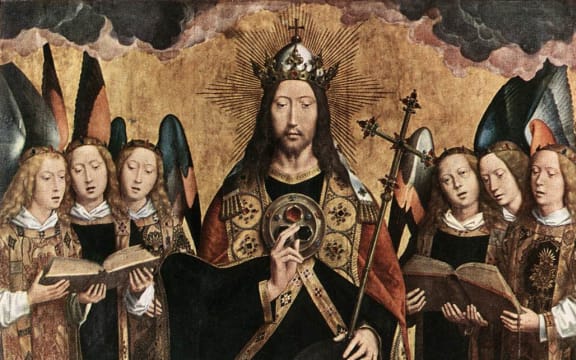 Christ Surrounded by Musician Angels - Hans Memling (1480s)