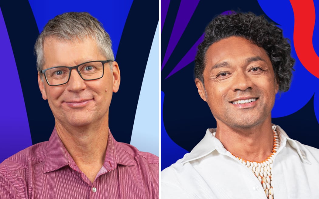 RNZ Concert presenters Bryan Crump and Siliga Sani Muliaumaseali'i.