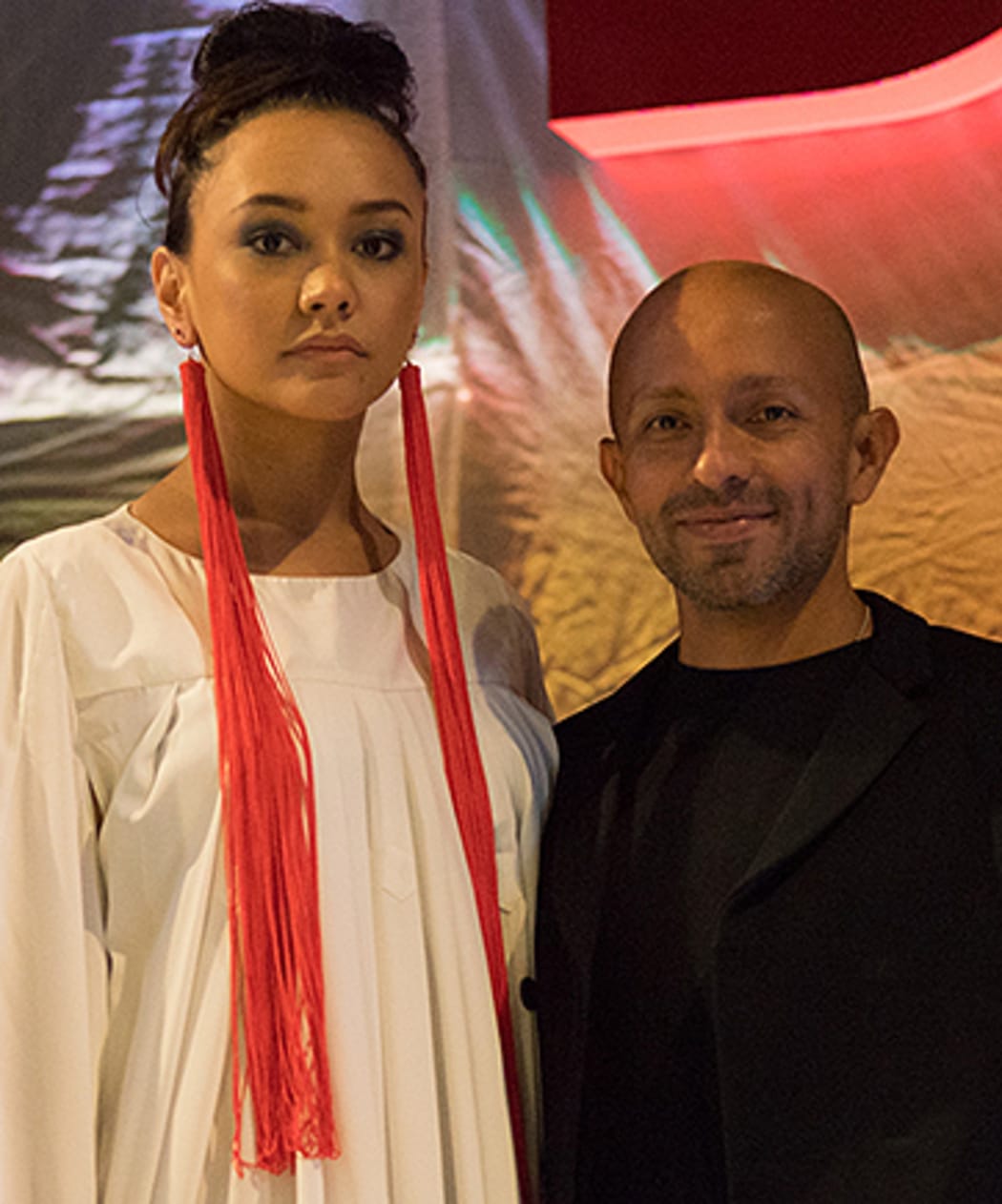 Paul Castro takes menswear and transform them into womenswear.