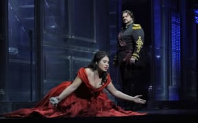 Sonya Yoncheva as Desdemona and Stuart Skelton in the title role of Verdi's "Otello."